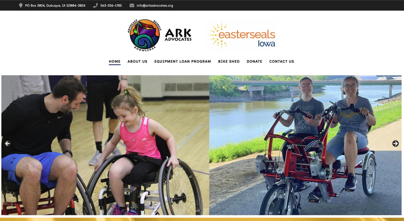 ARK Advocates website homepage
