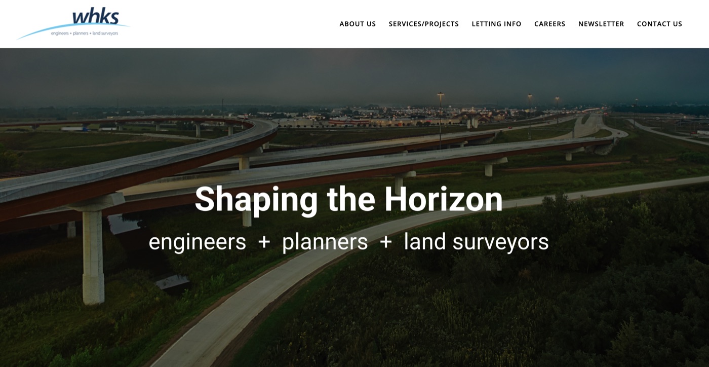 WHKS & Co. website homepage
